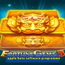 apple beta software programme