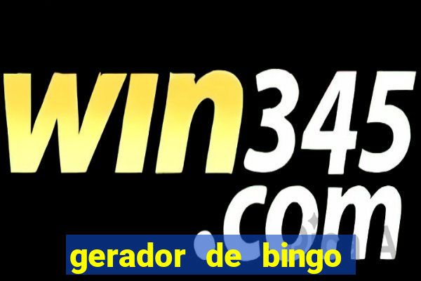 gerador de bingo cha de bebe