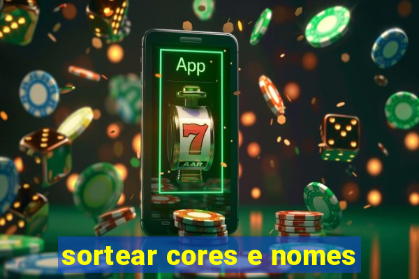 sortear cores e nomes