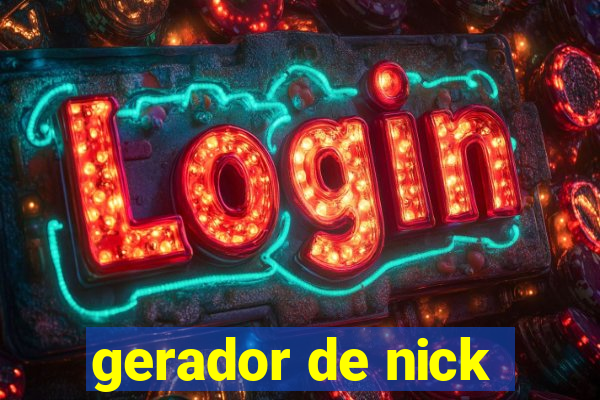 gerador de nick