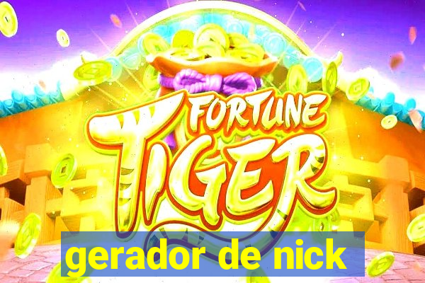 gerador de nick