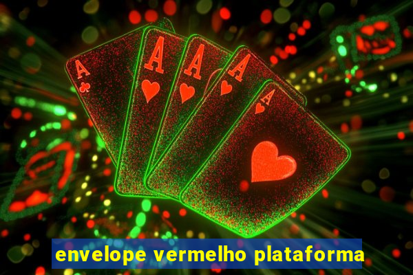 envelope vermelho plataforma