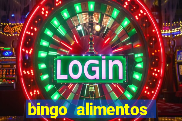 bingo alimentos para imprimir