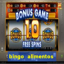 bingo alimentos para imprimir