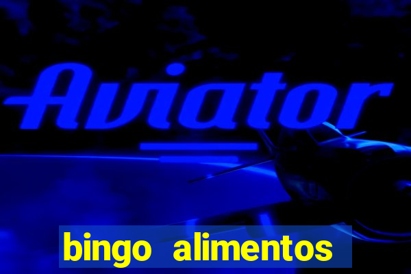 bingo alimentos para imprimir