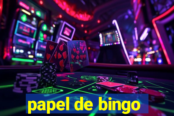 papel de bingo