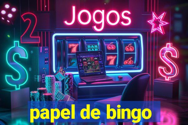 papel de bingo