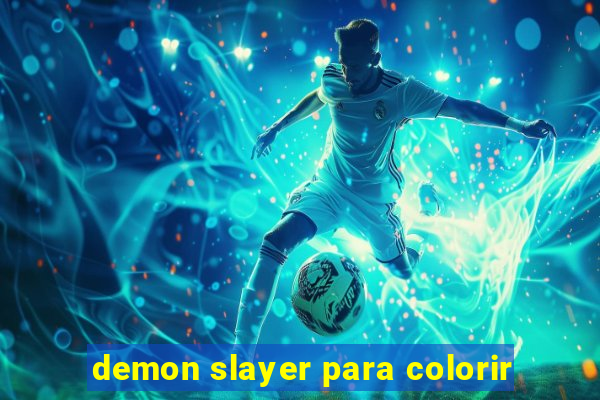 demon slayer para colorir