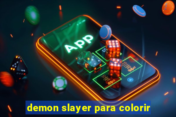 demon slayer para colorir