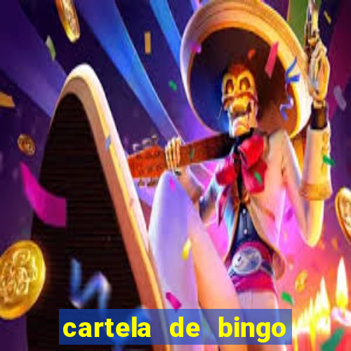 cartela de bingo cha de panela