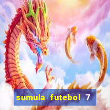 sumula futebol 7 society excel