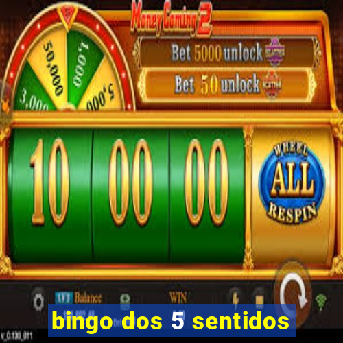 bingo dos 5 sentidos