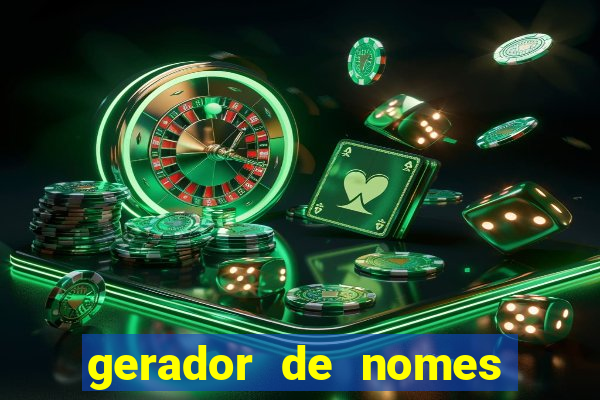 gerador de nomes para jogos