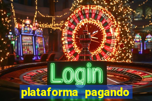 plataforma pagando fortune tiger