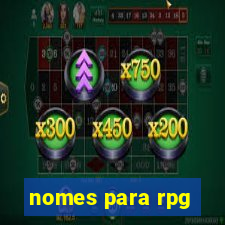 nomes para rpg