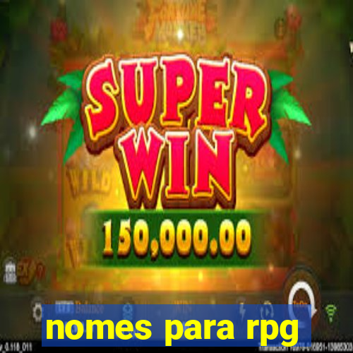 nomes para rpg