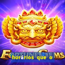 horários que o fortune dragon paga