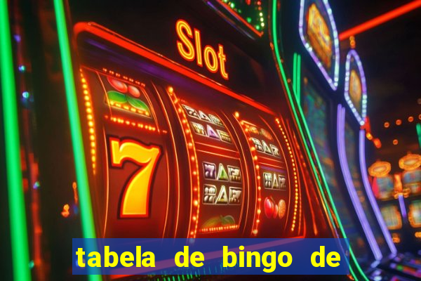 tabela de bingo de 1 a 100