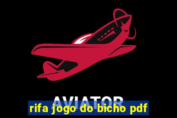 rifa jogo do bicho pdf