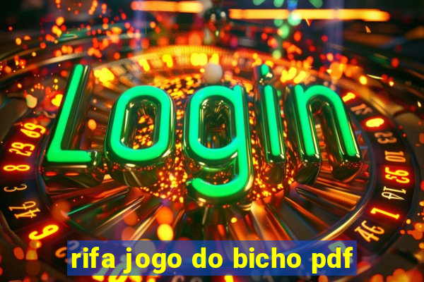 rifa jogo do bicho pdf