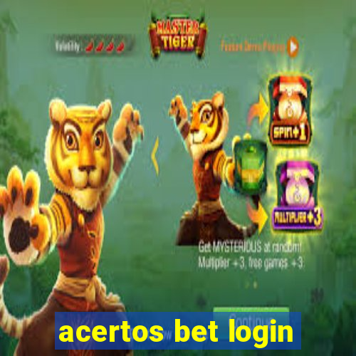 acertos bet login