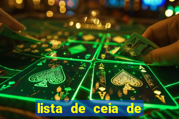 lista de ceia de natal completa