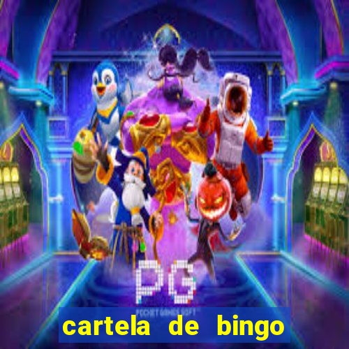 cartela de bingo cha de bebe