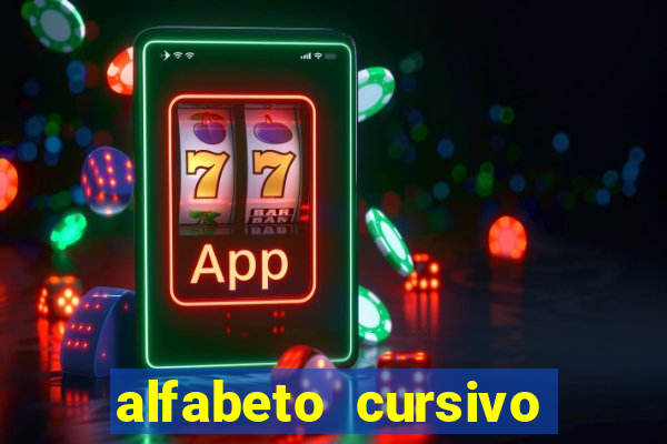 alfabeto cursivo pontilhado para imprimir pdf