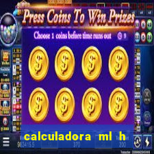 calculadora ml h para mcg kg min