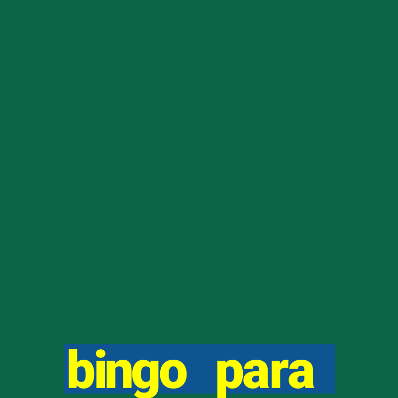 bingo para despedida de solteira para imprimir