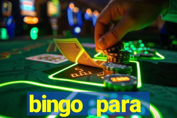 bingo para despedida de solteira para imprimir