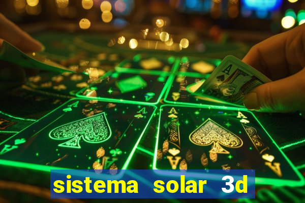 sistema solar 3d em movimento