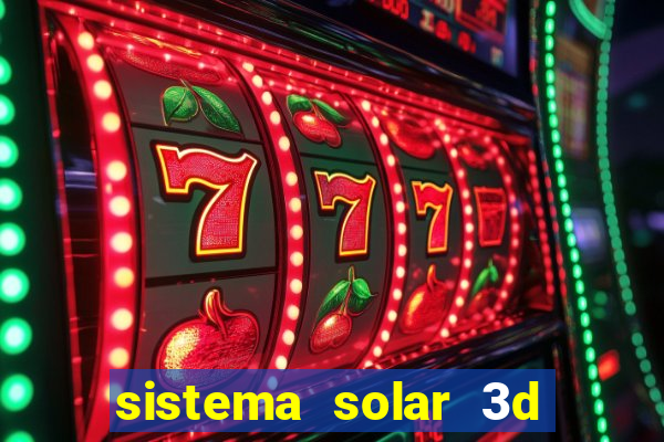 sistema solar 3d em movimento