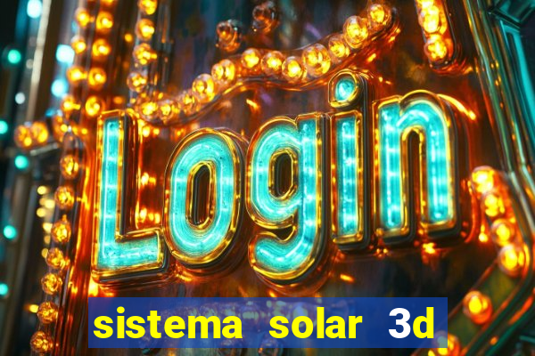 sistema solar 3d em movimento